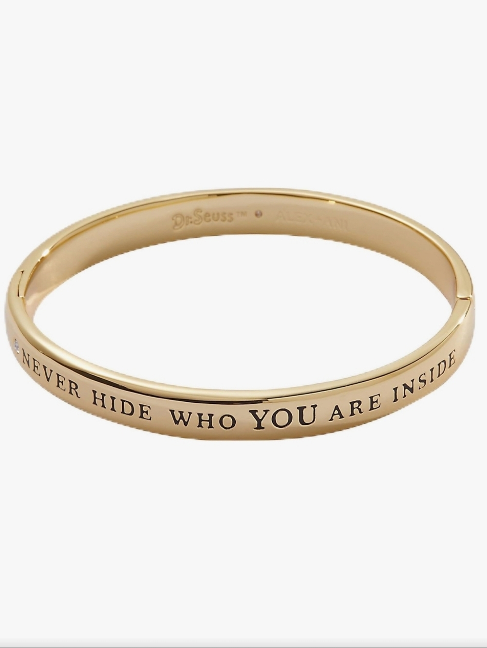 Alex + Ani Dr. Seuss "Never Hide Who You Are Inside" Hinge Cuff